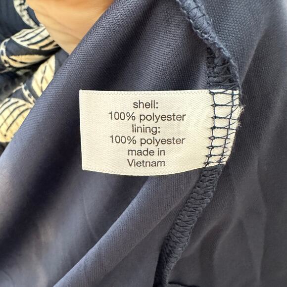 Lane Bryant Twist Mock Neck Blue Leaf Cutout Layered Blouse Plus Size 16 - Picture 10 of 10